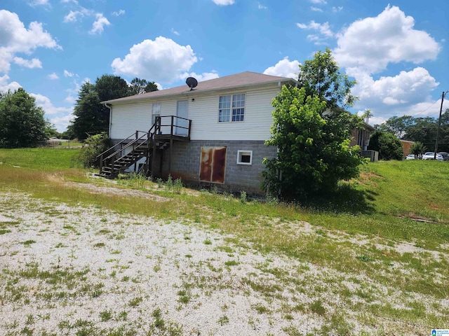 view of rear view of property