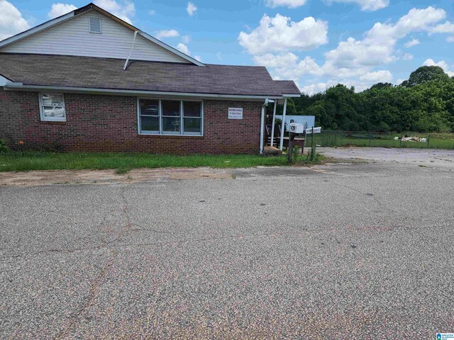 view of side of property