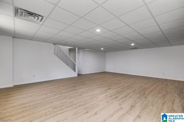 820 Boozer Rd, Heflin, AL 36264 - finished basement featuring wood finished floors, stairs, recessed lighting, and baseboards