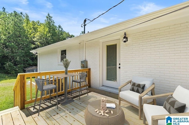 820 Boozer Rd, Heflin, AL 36264 - view of deck