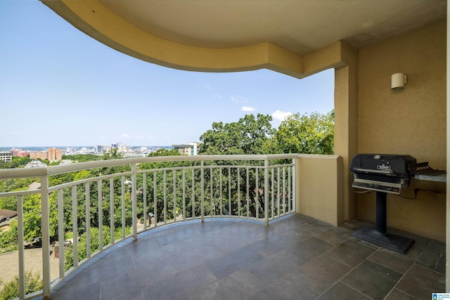 balcony featuring grilling area