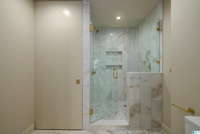 bathroom with walk in shower