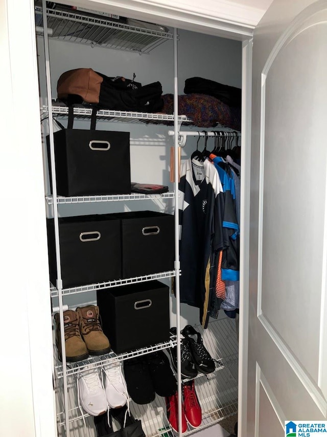 view of closet