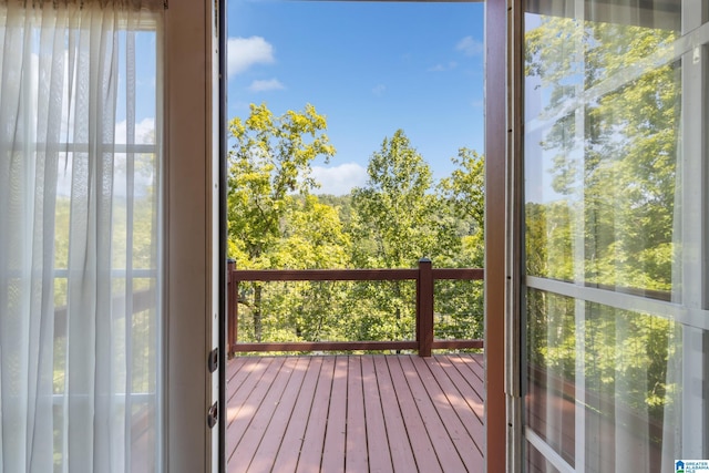 doorway to outside with a wealth of natural light