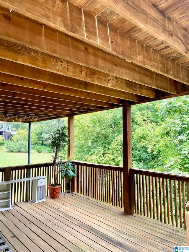 view of wooden terrace