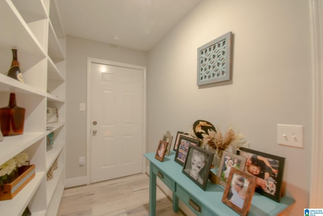 interior space featuring light hardwood / wood-style floors