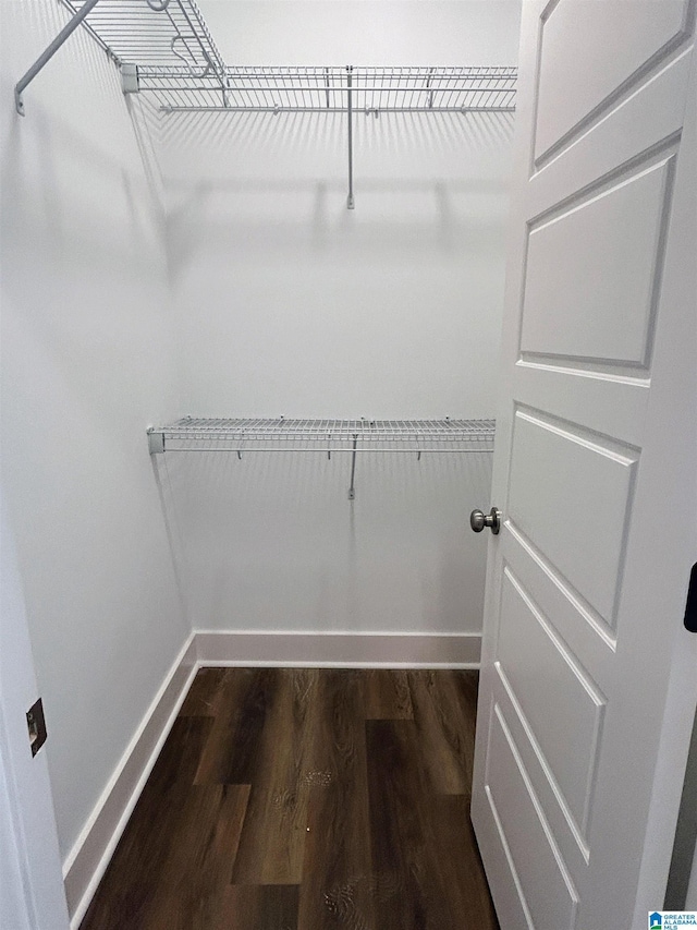1465 Brooks Dr, Mount Olive, AL 35117 - walk in closet featuring dark wood finished floors