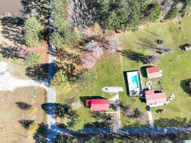 bird's eye view featuring a rural view