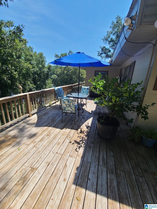 view of deck