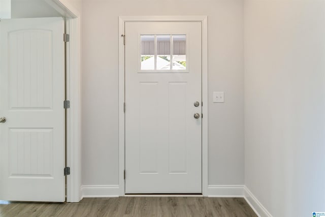 interior space featuring light hardwood / wood-style flooring