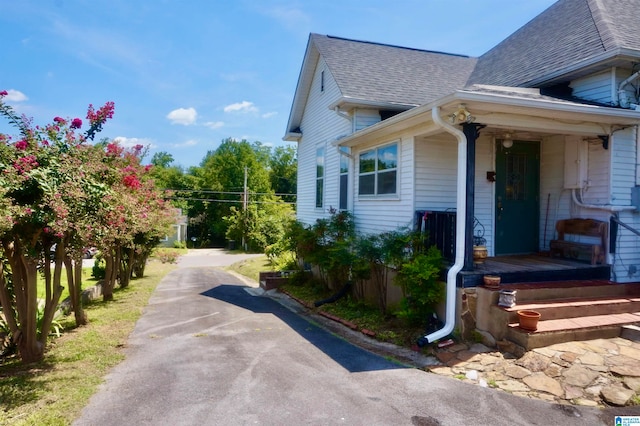 view of side of property