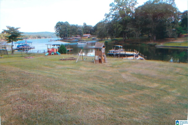 view of water feature