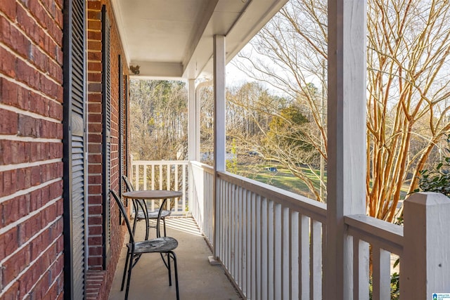 view of balcony