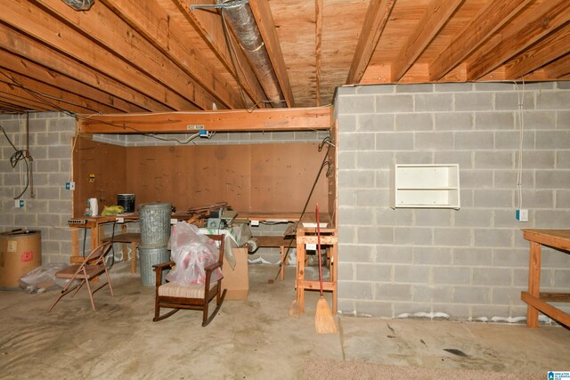 view of basement