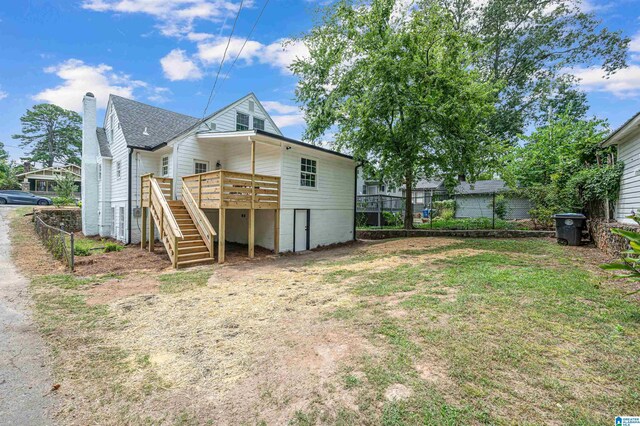 exterior space featuring a deck