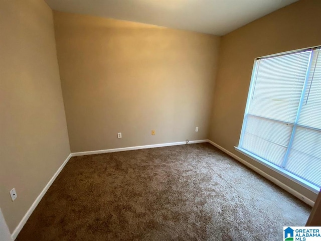 view of carpeted empty room