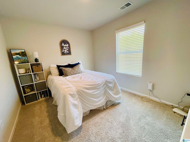 bedroom featuring carpet flooring