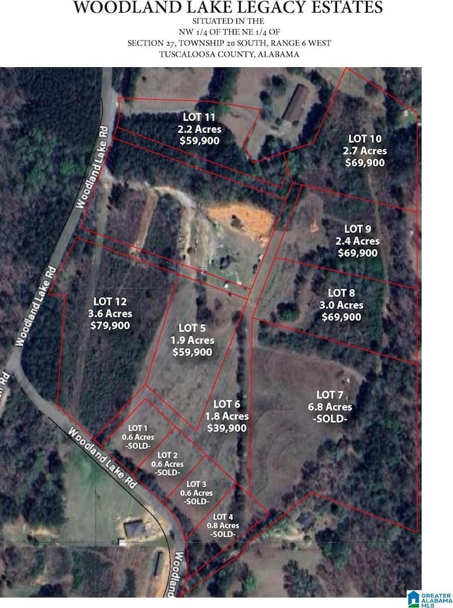 12799 Woodland Lake Rd Unit 5, Mccalla AL, 35111 land for sale