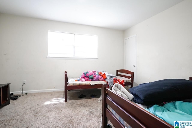 bedroom featuring carpet floors