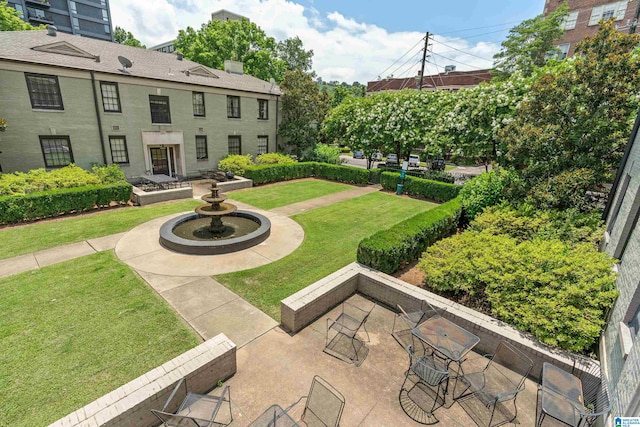 view of yard featuring a patio