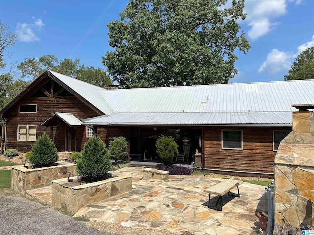 view of front of house featuring a patio area