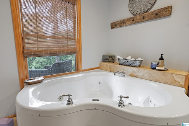 bathroom with a bathtub