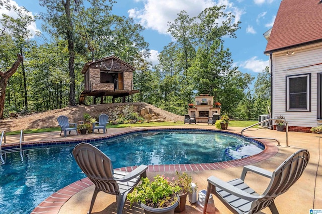 view of pool with a patio