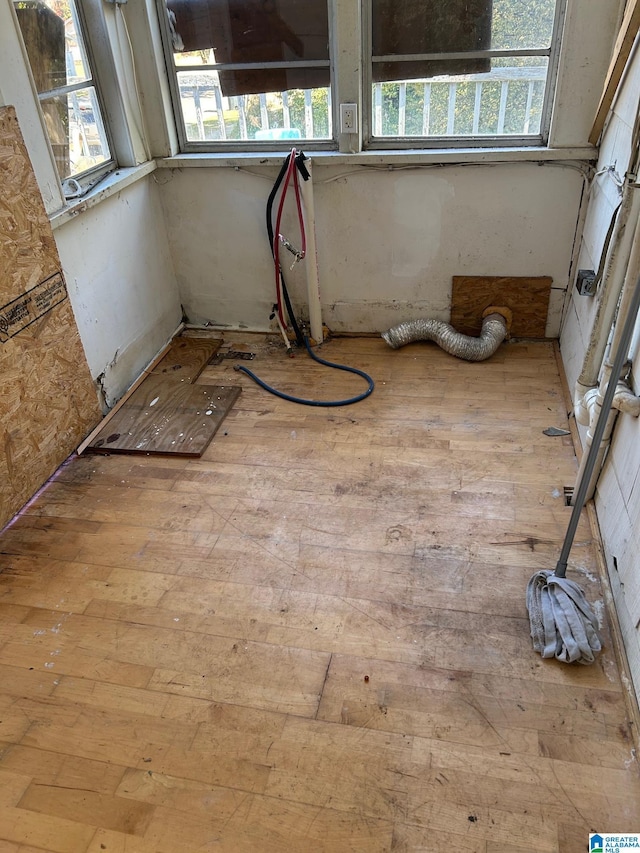 interior space featuring wood finished floors