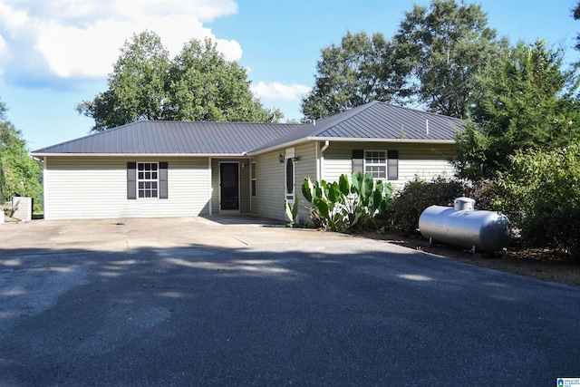 view of ranch-style home