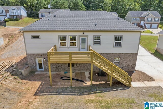 rear view of property with a patio area