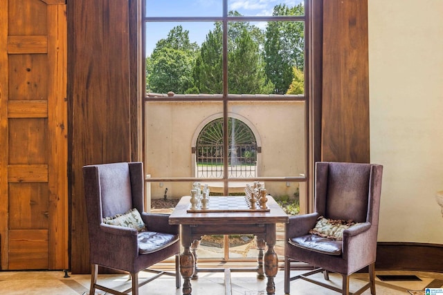 home office featuring a wealth of natural light