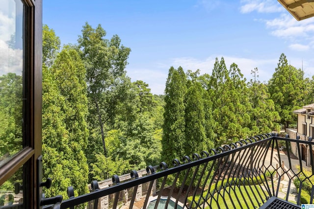 view of balcony