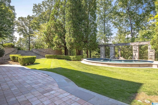 7105 Valderrama Cir, Vestavia Hills, AL 35242 - view of yard featuring an outdoor pool and a patio