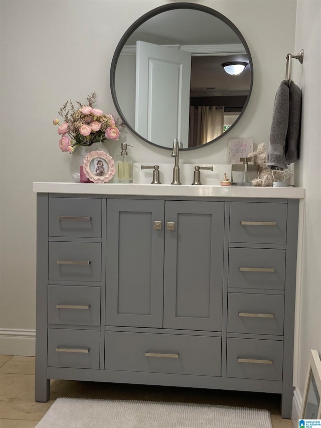 bathroom with vanity