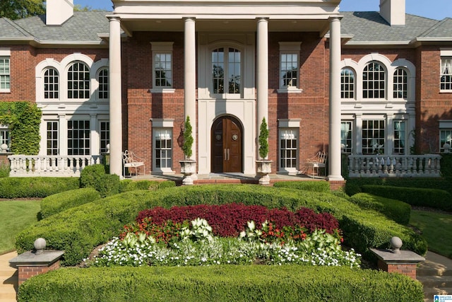 view of greek revival house