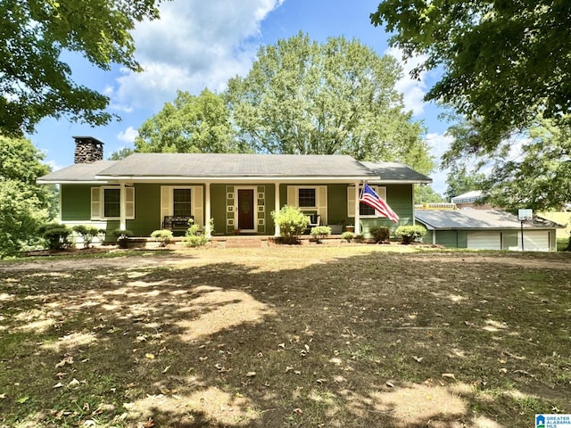 view of front of house with covered porch