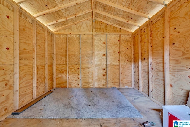 view of storage room