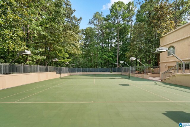 view of sport court