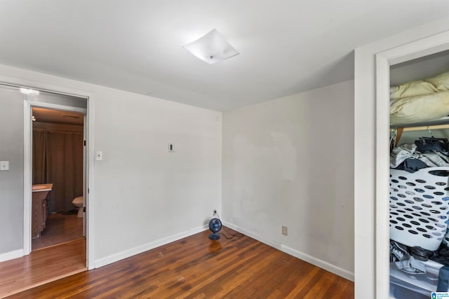 bedroom featuring wood-type flooring