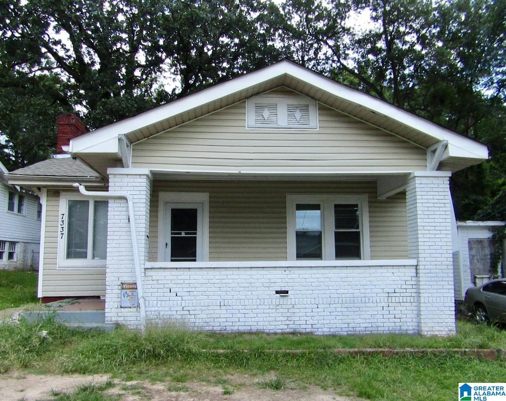 view of bungalow