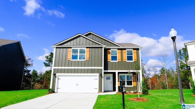 craftsman inspired home featuring a garage