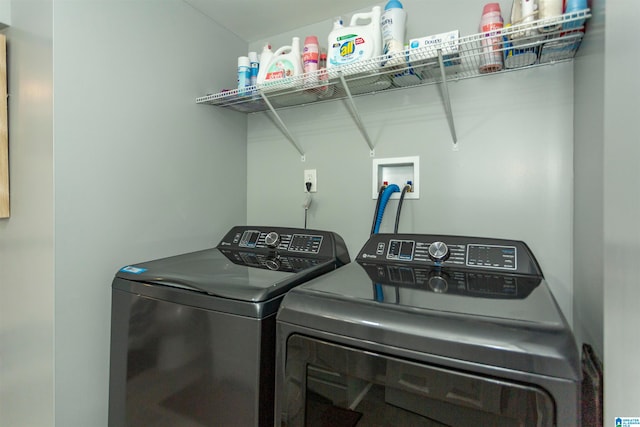 laundry area featuring separate washer and dryer