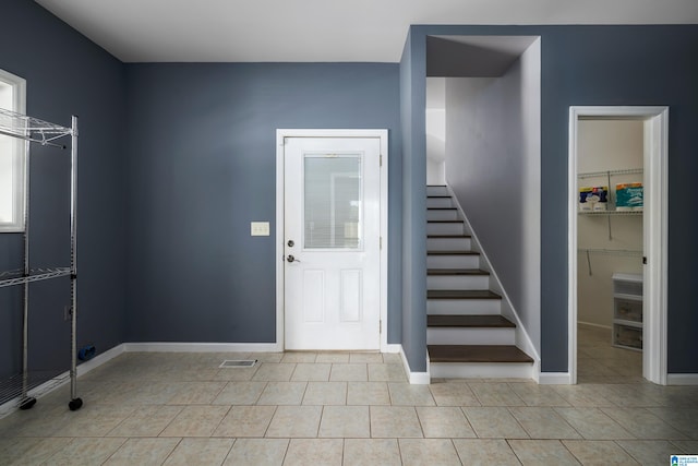 view of tiled entryway