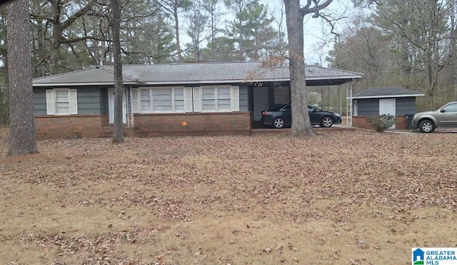 view of ranch-style home