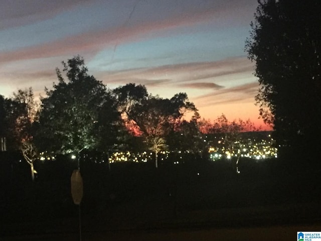 view of nature at dusk