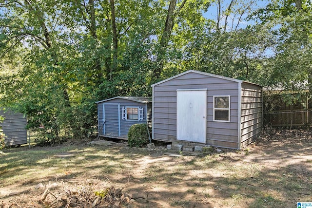 view of outbuilding