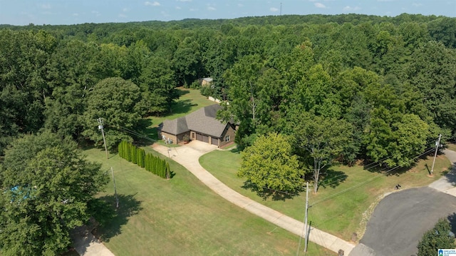 aerial view with a view of trees