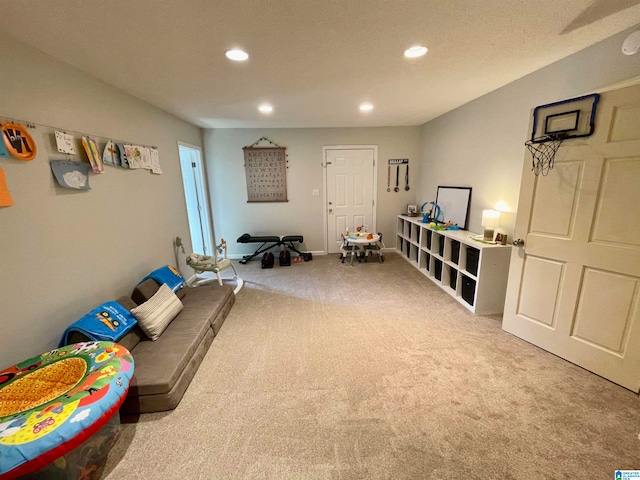 playroom with carpet flooring