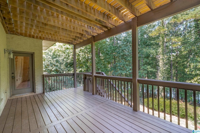 view of wooden terrace