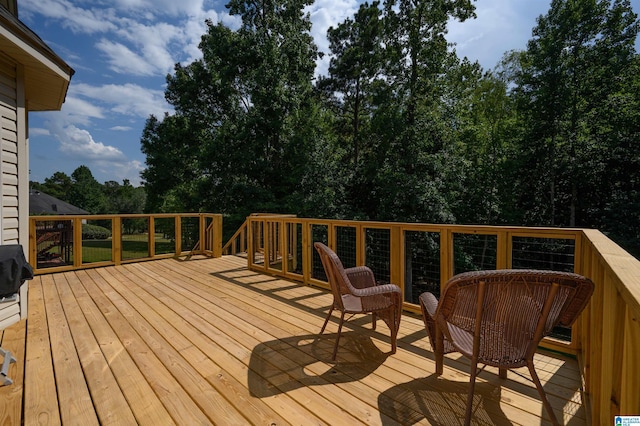 view of wooden terrace